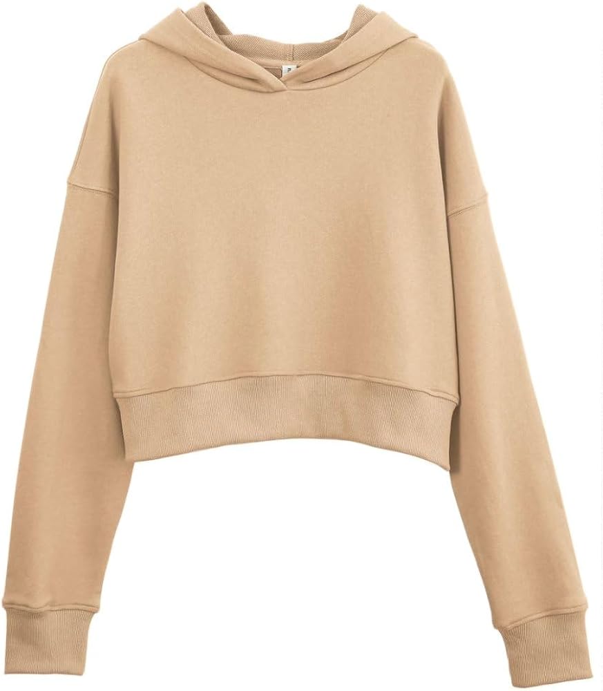 【美品値下】GOLDEN  HOODIE CROPPED SWEAT Amazhiyu Women's Cotton French Terry Cropped Hoodies Casual Hood